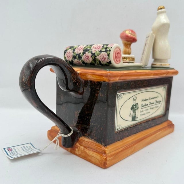 Tony Carter Sewing Table Novelty Teapot With Certificate, England, 1996 For Sale In New York - Image 6 of 11