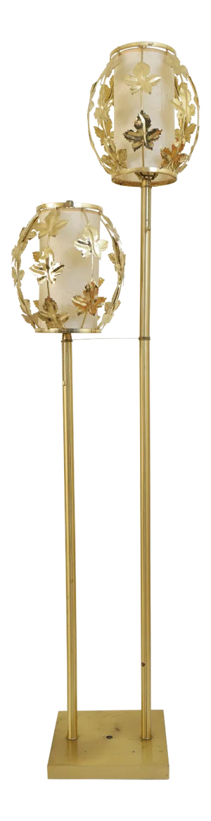 Vintage Mid Century Modern Brass Floor Lamp