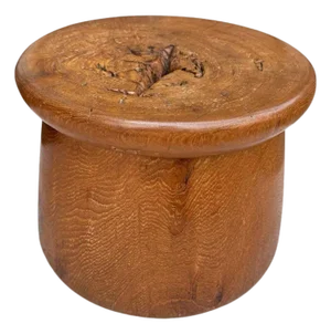Andrianna Shamaris Century Old Teak Wood Side Table or Stool