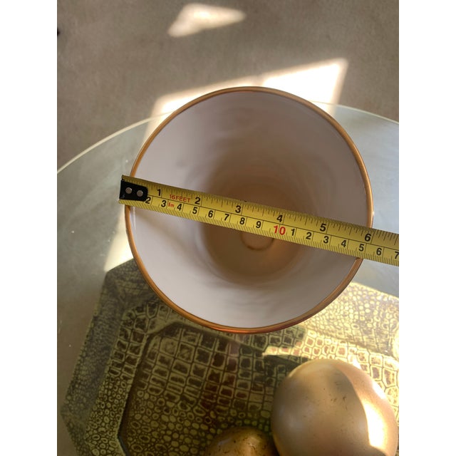 2000 - 2009 Lennox 14 Carat Gold Rim + Wild Flower Pattern Vase. For Sale - Image 5 of 7