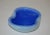 1970s Italian Blown Murano Glass Two-Color Blue Round Shaped Catchall Bowl For Sale - Image 5 of 13