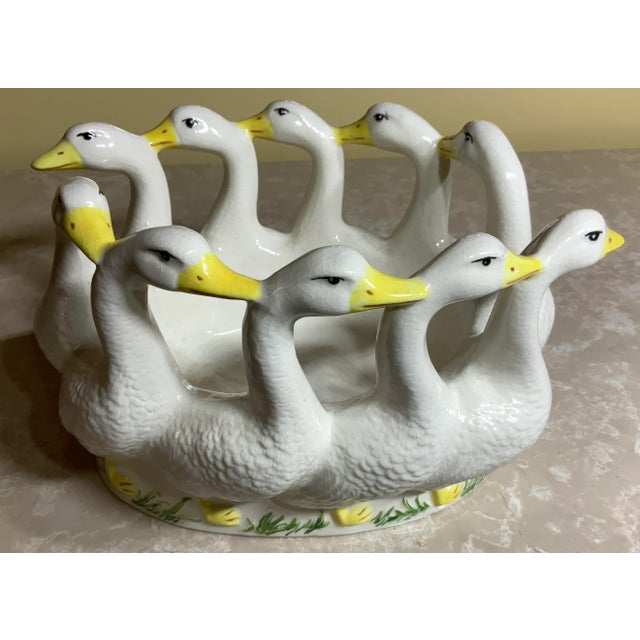 Vintage Porcelain Ducks Candy Dish For Sale - Image 10 of 13