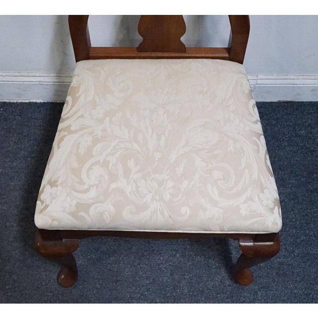 Brown Ethan Allen Georgian Court Collection Traditional Queen Anne Style Splat Back Dining Side Chair 11-6400 For Sale - Image 8 of 11