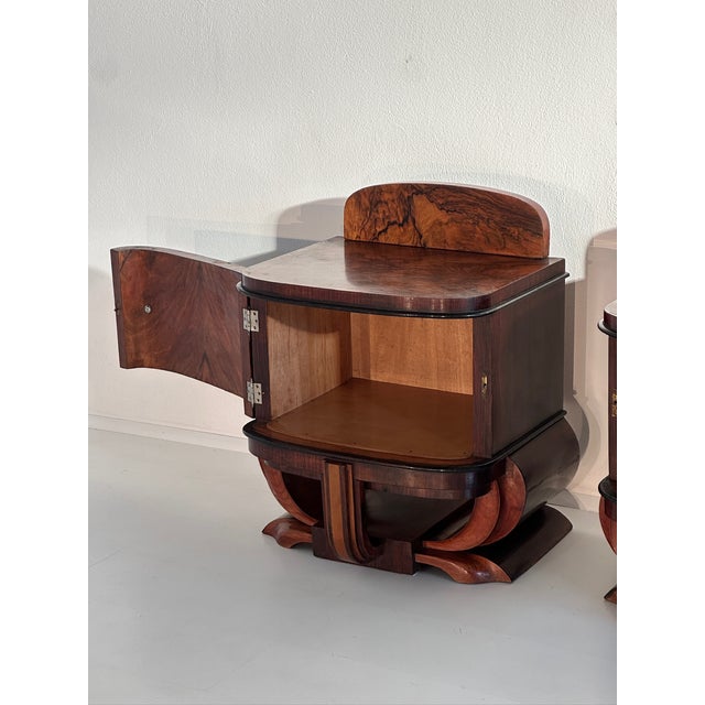 Art Deco Bedside Tables, 1930s, Set of 2 For Sale - Image 12 of 18