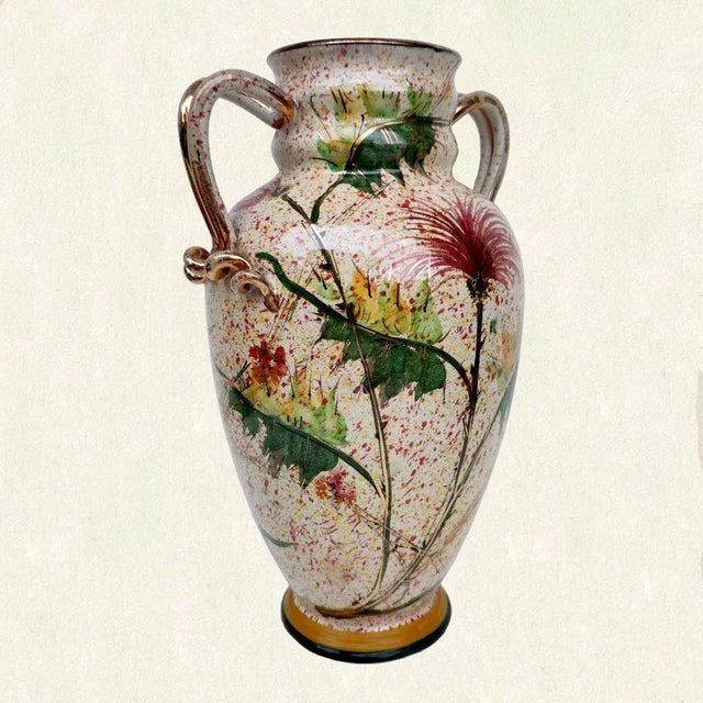 Ceramic Ceramic Vase by Giulio Pagliarini, 1940s For Sale - Image 7 of 12