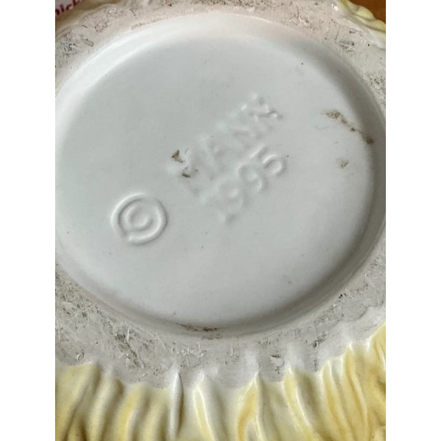Vintage Green Ombre Ceramic Vase For Sale - Image 10 of 12