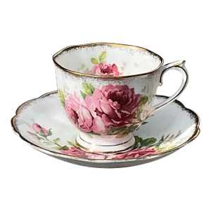 Royal Albert American Beauty Teacup and Saucer Circa 1940
