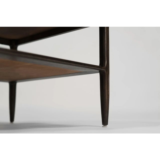 Set of Mid-Century Oak Coffee Tables in Espresso, C. 1950s For Sale - Image 10 of 11