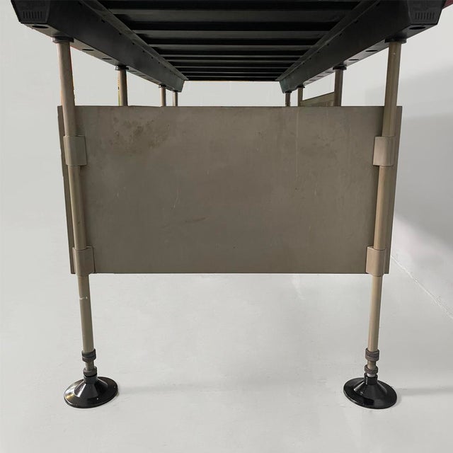 Mid-Century Modern Italian Red Metal, Leather, and Plastic Desk from BBPR Olivetti, 1960s For Sale - Image 17 of 18