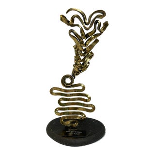 Original Sculpture "Birds Over the Ocean" For Sale