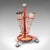 This is a vintage decorative umbrella stand. A Continental, enamelled steel hall rack or dried flower vase, dating to the...