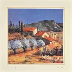 After Nicholas Verrall, Landscape, Lithograph, Late 20th Century