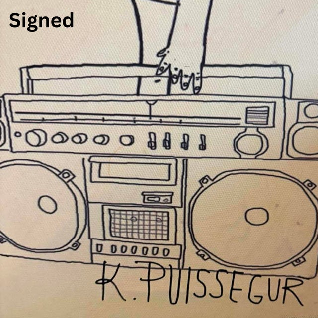 Crate & Barrel Contemporary Robert K. Puissegur “Urban Street Urchins” Signed & Numbered Painting, Crate & Barrel Limited Edition 7/55 For Sale - Image 4 of 6