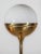 Metal Large Brass & Opaline Glass Globe Floor Lamp, Germany, 1970s For Sale - Image 7 of 10