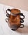 Contemporary Sculptural Serpintine “Venetian Vase” Decorative Vase by Casa in Amber Handblown Glass For Sale - Image 3 of 17