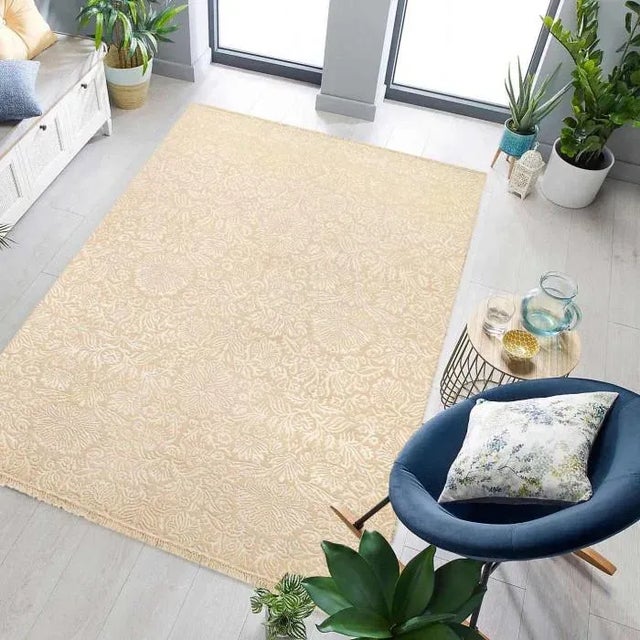 2020s 2020s Pasargad Fine Hand Knotted Silk and Wool Area Rug For Sale - Image 5 of 6