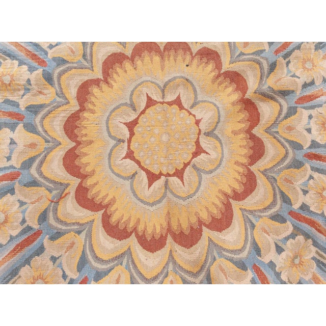 Ivory Doris Leslie Blau Aubusson Rug For Sale - Image 8 of 9
