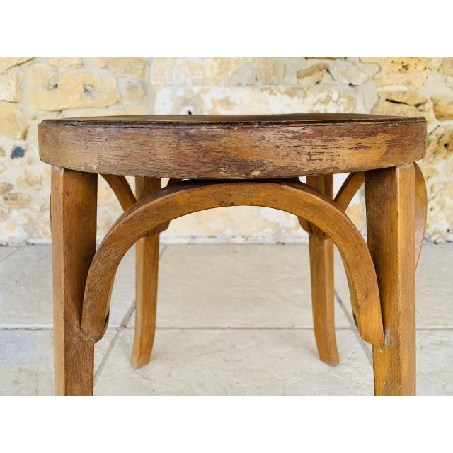 Vintage Bentwood Stool from Baumann, 1950s For Sale - Image 14 of 18