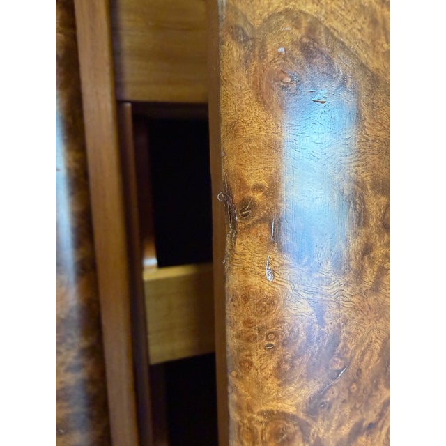 1930s European Art Deco Burlwood Gentleman’s Chest Cabinet For Sale - Image 10 of 12