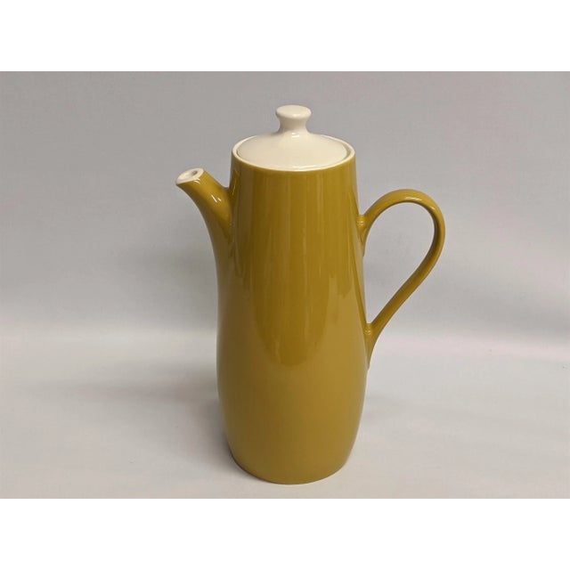 1970s Vintage Mustard Coffee or Tea Server For Sale - Image 5 of 11