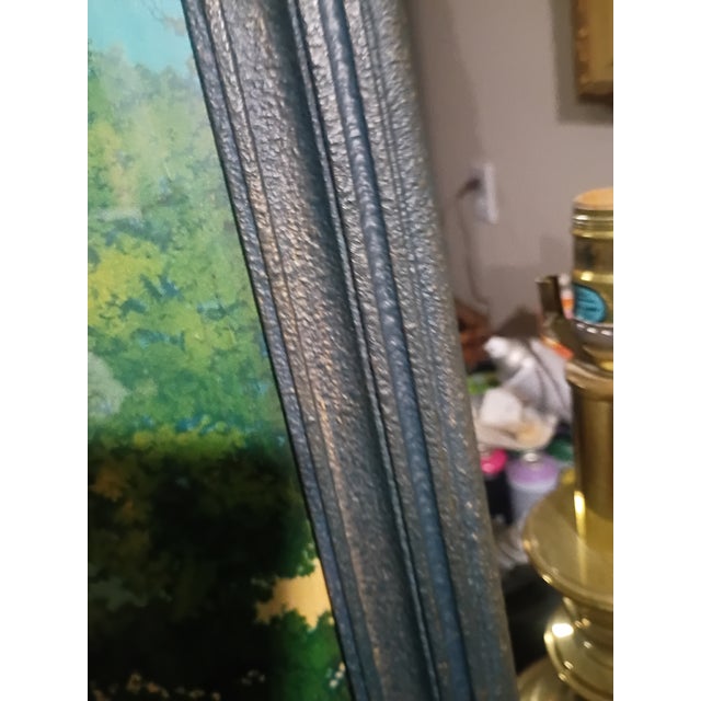 Large 1927 Maxfield Parrish "Hilltop" Lithograph in Original "Stippled" Frame - House of Art Ny For Sale - Image 9 of 9