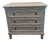 Vintage Rustic 3 Drawer Distressed Blue Gray Dresser For Sale