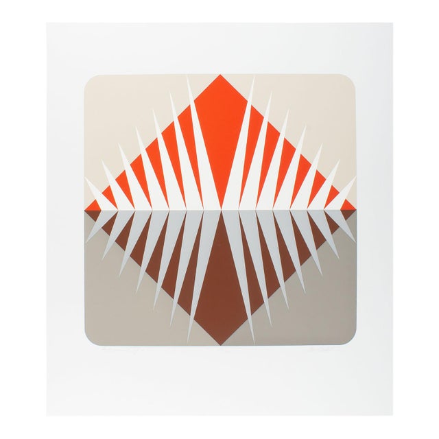 “Akumal Vi” Op Art Serigraph Print by Marko Spalatin For Sale