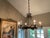 Naos Forge Hand-Forged Iron 8-Light Chandelier – Large Renaissance / Old World Style For Sale - Image 4 of 4