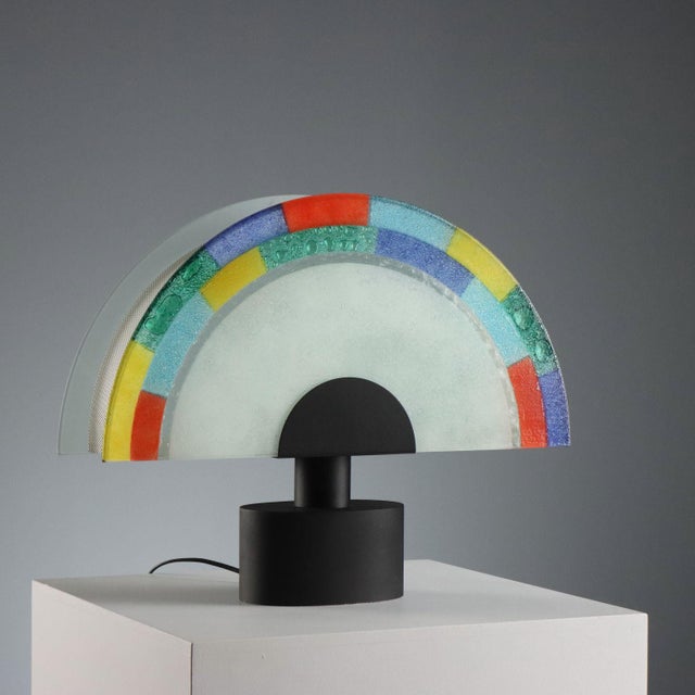 Vintage Murano Glass Table Lamp, 1980s For Sale - Image 6 of 12
