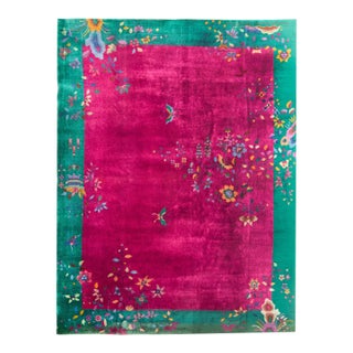 Early 20th Century Chinese Art Deco Rug For Sale