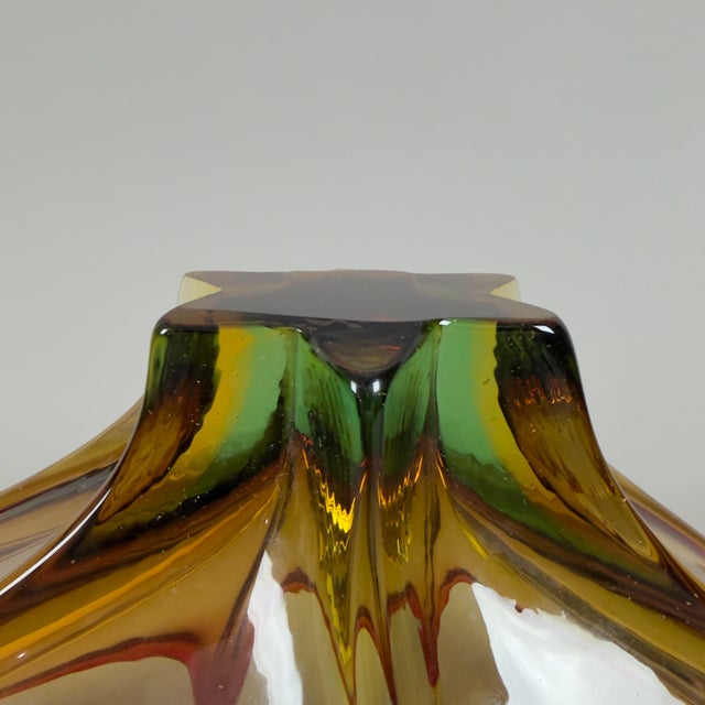 Modern Polychrome Sommerso Murano Glass Centerpiece, 1970s For Sale - Image 11 of 15