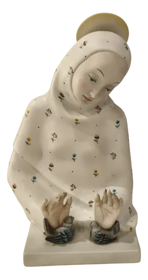 Ceramic Madonna of Love from Lenci, 1930s