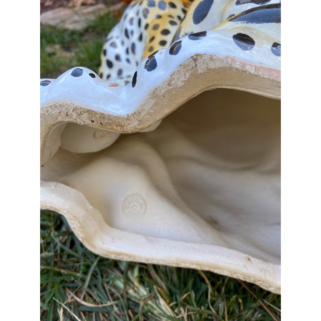 Mid 20th Century Large Italian Ceramic Leopard For Sale - Image 12 of 13