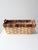 Rustic Vintage Rectangle Storage Basket With Handles For Sale - Image 3 of 9