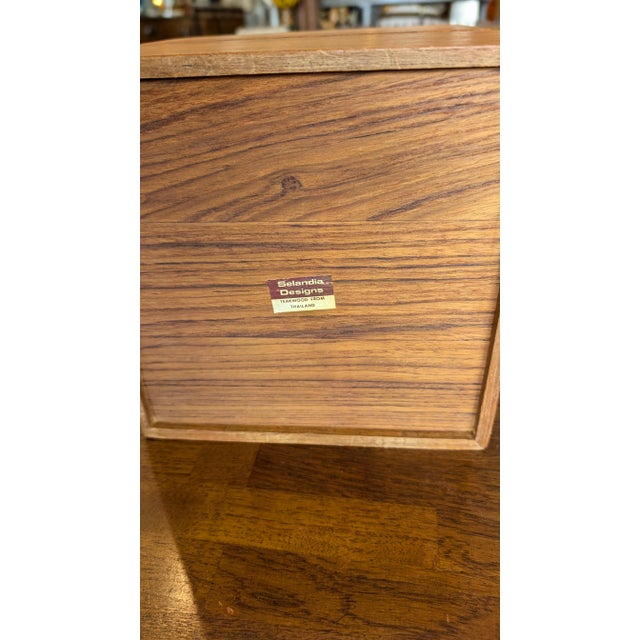 Brown 1970s Selandia Teak Ice Bucket For Sale - Image 8 of 9
