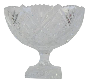 Cut Crystal Bowl, Czechoslovakia, 1970s