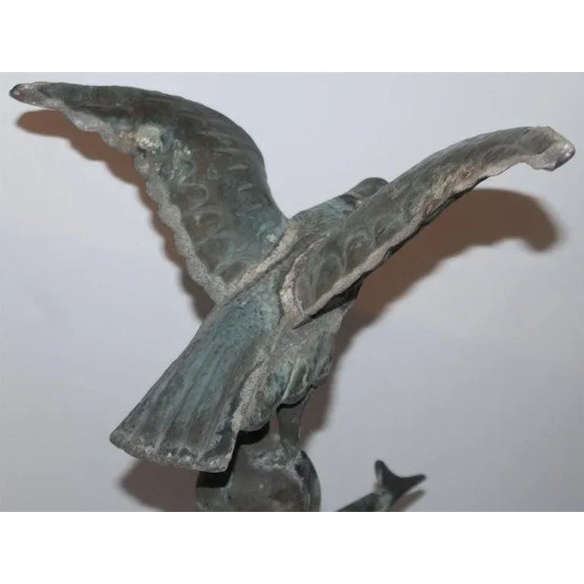 19th Century 19thc Eagle Full Body Weathervane on Stand For Sale - Image 5 of 11