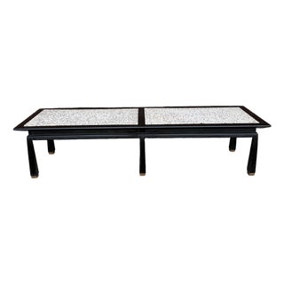 Harvey Probber Black Lacquer and Terrazzo Coffee Table For Sale