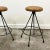 Vintage French Industrial Metal Frame Bar Stools, 1970s, Set of 2 For Sale - Image 4 of 13