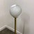 Large Italian Brass Floor Lamp with Swirled Murano Glass Globe, 1970s For Sale - Image 10 of 13