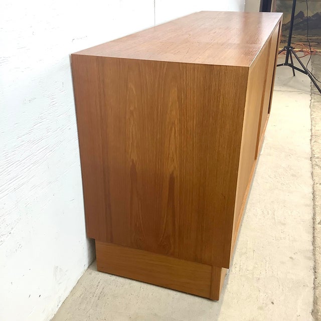 Jesper International Scandinavian Modern Teak Tambour Credenza For Sale - Image 4 of 12
