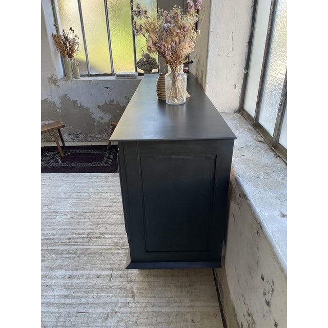 Brutalist Black Sideboard, 1960s For Sale - Image 14 of 18