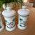 Late 19th Century Set of 4 Antique Porcelain Apothecary Jars With Hand Painted Palm Tree and Serpent Decoration For Sale - Image 5 of 12