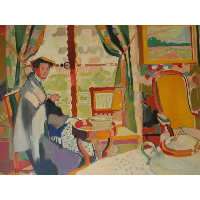 Modern After Maurice Marinot, Interior, 1906, Mourlot Lithograph For Sale - Image 3 of 5