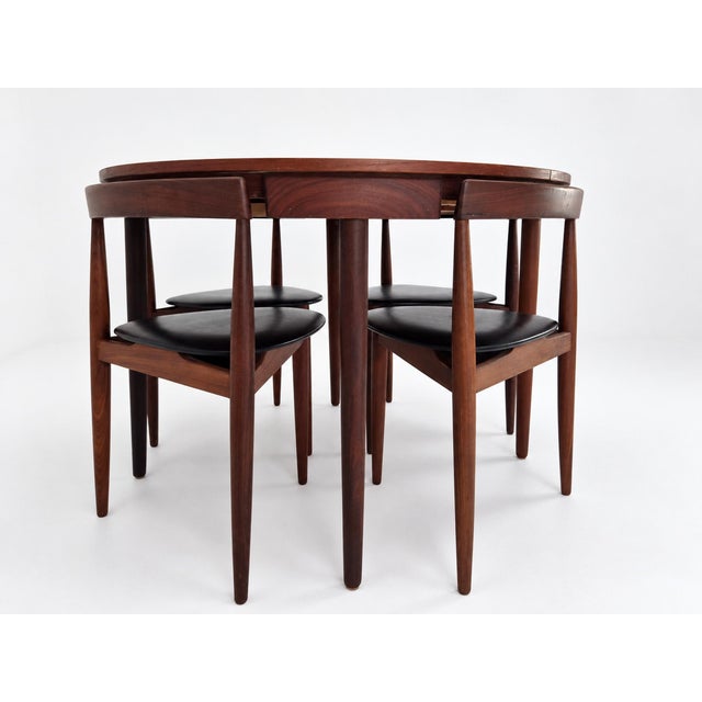 Round Extendable Dining Table and Chairs in Teak by Hans Olsen for Frem Røjle, Denmark, 1960s, Set of 5 For Sale - Image 14 of 18