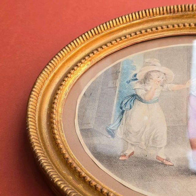 William Hamilton, The House of Cards & Barefoot, 1700s, Engravings, Framed, Set of 2 For Sale - Image 5 of 14