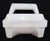 Ceramic Vintage White Ceramic Bathroom Soap Dish With Handle For Sale - Image 7 of 9
