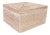 Artifacts Rattan Flat File Organizer Storage Box with Lid in White Wash For Sale