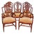 1990s Stunning Set of 8 Mahogany Inlaid Hepplewhite Regency Style Sheild Dining Chairs For Sale