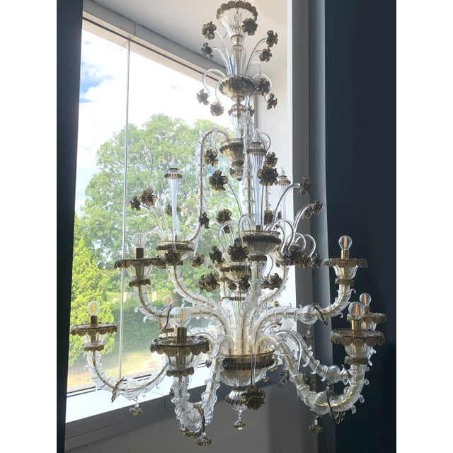Contemporary Ca' Rezzonico Floral Murano Glass Chandelier For Sale - Image 13 of 13
